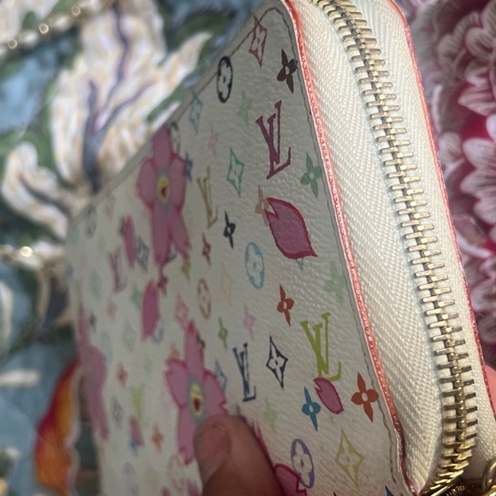 Louis Vuitton Murakami Zippy Wallet in Chain